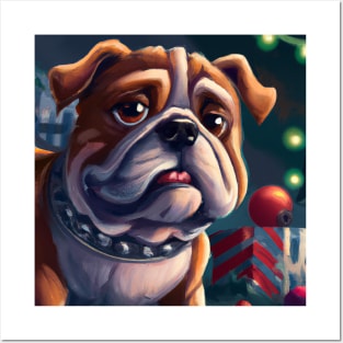 Cute Bulldog Drawing Posters and Art